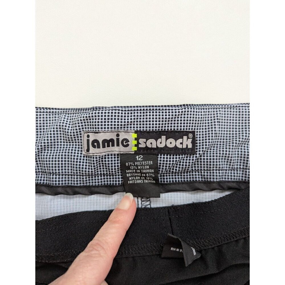 Jamie Sadock Galleria Golf Skort Skirt Black And WHite Size 12 RN#92499 - Picture 5 of 8
